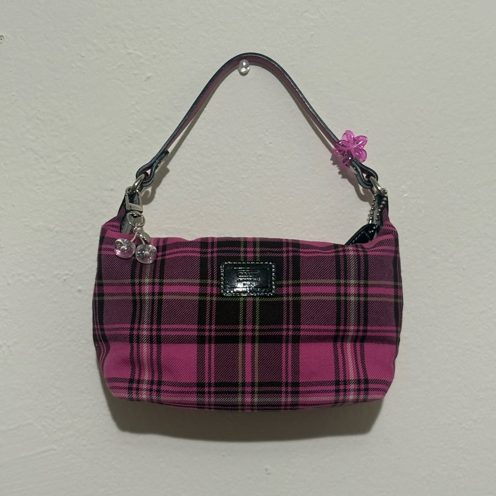 SOLD Vintage Coach Plaid Mini Bag
